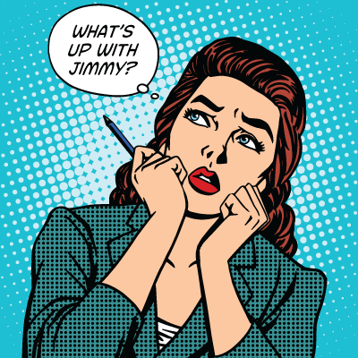 Jimmy struggles to read out loud Jimmy struggles to read out loud